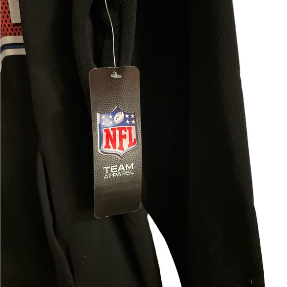 Official NFL LOGO Shield Black Fleece Hoodie Mens Medium NEW (Retail $85) NWT - Picture 5 of 6